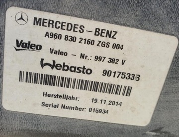 фото thumb №7, Кондиционер габаритная вебасто mercedes actros mp4 a9608302160