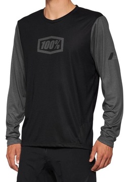 koszulka rowerowa 100% Airmatic LS - Black