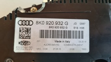 фото thumb №6, Audi a4 b8 рестайлінг 12-15r 2.0 tdi спідометр  прилади 8k0920932g