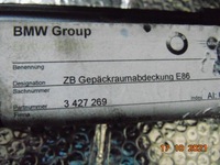 фото thumb №6, Bmw e86 z4 coupe шторка багажник задняя задняя задняя жалюзи багажника 3427269