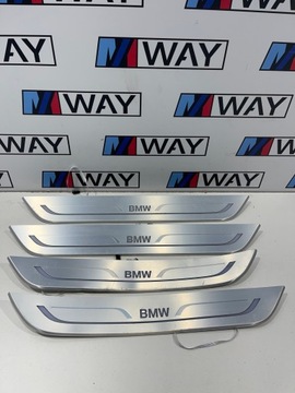 фото thumb №8, Bmw g11 планки накладки пороговые подсвечиваемый комплект европа