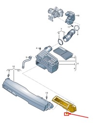 фото thumb №2, Audi a1 gb двигатель air guide 2q0129618h