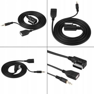 Автомобильный аудиокабель AUX-USB-адаптер для Mercedes Benz