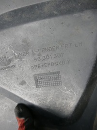 фото thumb №3, Daewoo оригинальный номер 96301307 nubira i подкрылок левый перед