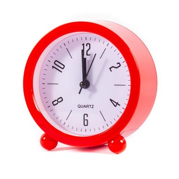 ELEGANCKI ZEGAR Z BUDZIKIEM 11cm RÓŻNE KOLORY