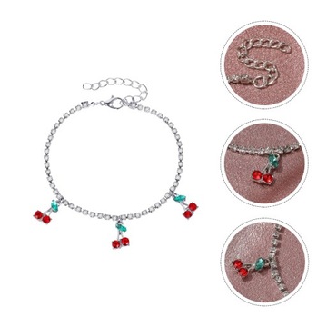 ЦЕПЬ ТЕННИСНАЯ ЦЕПЬ ВИШНЯ ПОДАРКИ ДЕВУШКЕ Rhinestone