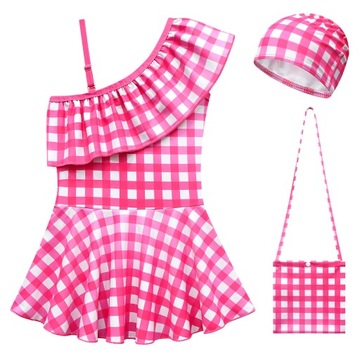косплей детский цельный купальник Barbie New B53-354