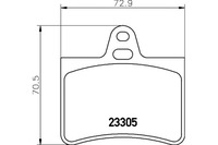 фото thumb №1, Mintex тормозные колодки тормозные citroen c5 i 1.8 16v dc6f