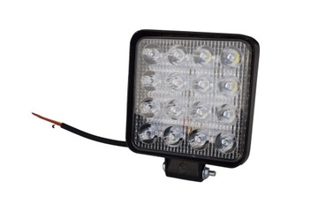 РАБОЧАЯ ЛАМПА 16 LED ГАЛОГЕННАЯ 48Вт 12В 24В ХОМ. Е50