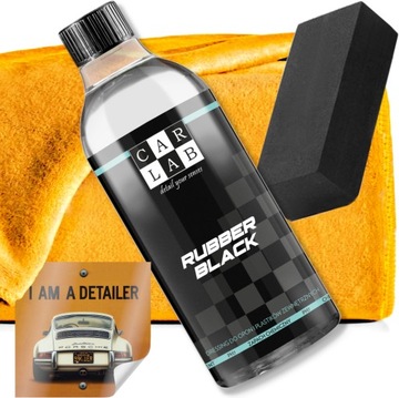 CARLAB RUBBER BLACK 0.5л - ЗАПРАВКА ДЛЯ ШИН И ВНЕШНИХ ПЛАСТМАСС АВТОМОБИЛЯ