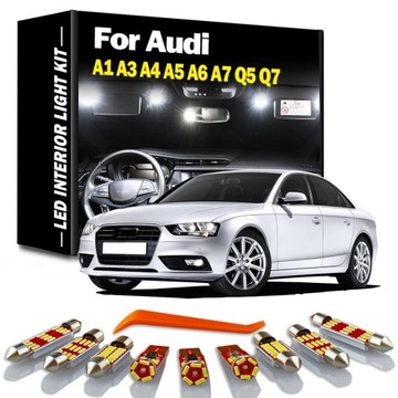 AUDI A6 C5 AVANT WHITE Светодиодное освещение салона