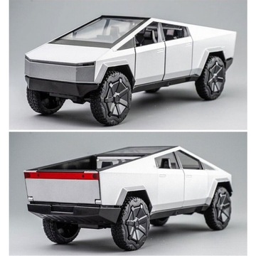 1:24 МОДЕЛЬ TESLA CYBERTRUCK ОТКРЫВАЮЩИЕСЯ ДВЕРИ СВЕТОДИОДНАЯ ЗВУКОВАЯ ИГРУШКА