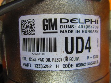 фото thumb №16, Opel astra j zafira c mokka 1.6 turbo компресор кондиціонера 13335252 ga6