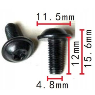 фото thumb №4, Audi seat skoda vw гвинти гвинти з łbem soczewkowym torx m5x12 vag n90944604