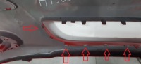 фото thumb №10, Toyota aygo i 1 рестайлінг 08-12 бампер перед передній 521190h080a