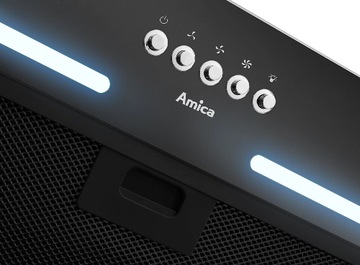 КАПОТ AMICA OMP 6253BG ЧЕРНОЕ СТЕКЛО!!!