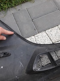 фото thumb №10, Mazda 3 bm 2017-2019 бампер перед оригинал передний lift szary bez отверстий