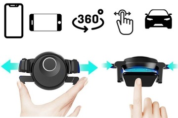 СЕТОЧНЫЙ ДЕРЖАТЕЛЬ ДЛЯ ТЕЛЕФОНА + АВТОМОБИЛЬНОЕ ЗАРЯДНОЕ УСТРОЙСТВО QUAD USB 4xUSB-C