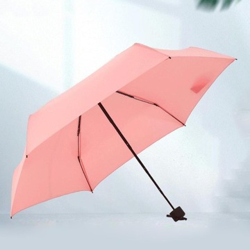 Wiatroodporny parasol podróżny Kompaktowy, składany, różowy