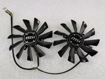 2 вентилятора MSI GTX 960 970 980 980Ti 95 мм