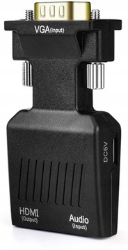 Адаптер-конвертер VGA D-SUB в HDMI Audio Sound