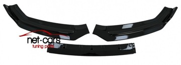 фото thumb №9, Спойлер spliter накладка audi a5 f5 b9 16-19 звичайний бампер чорний блиск