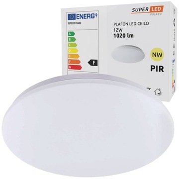 Светодиодный потолочный светильник 12Вт Панельный светильник MOTION SENSOR SuperLED