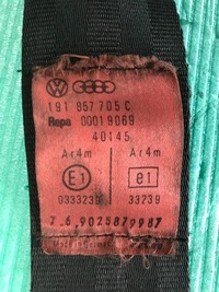 фото thumb №4, Vw golf ii pas безопасности левый перед