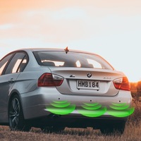 фото thumb №9, 4x датчики паркування заднього виду дисплей led lcd набір перед задня чорні