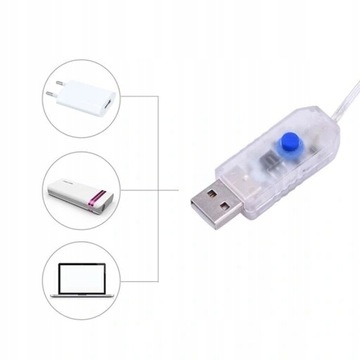 Светодиодная световая занавеска Garland Pilot 3x2m Пилот с USB -белой памятью