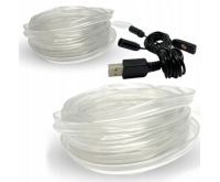 5m світловод  el wire led rgb стрічка ремінь освітлення салону usb 7 кольорів Ціна, фото thumb