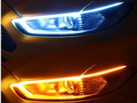 Лента ремень led drl поворотник динамический свет к renault dacia Киев, фото thumb