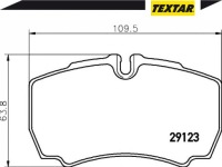 фото thumb №3, Textar 2912303 набір гальмівних колодок гальмівних, гальма дискові
