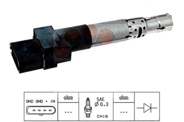 фото thumb №2, Катушка зажигания vw golf 3,2 v6 05- eps