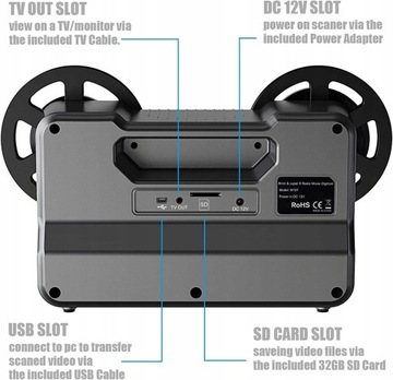 MOVIE DIGITIZER 8-миллиметровый пленочный сканер