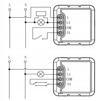 Модуль мини-реле OXT 1 цепь без N ZigBee TUYA