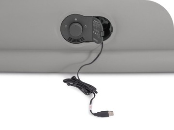 Спальная кровать с надувным матрасом и велюровым USB-насосом Intex, МОДЕЛЬ 2024 г.