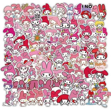 100 sztuk naklejki Hello Kit ty Kuromi moja
