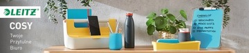 Полка для документов Leitz Cozy A4, серая, 2 шт.