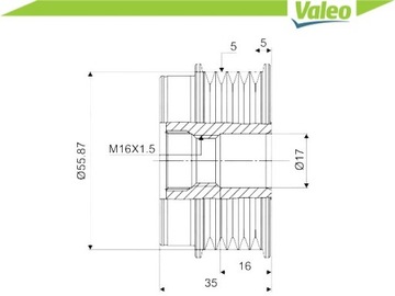 фото thumb №2, Зчеплення jednokierunkowe генератора [valeo]