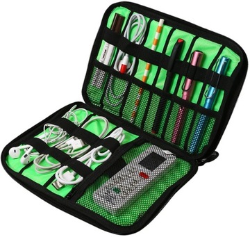 Organizer na ładowarki kable usb podróżna torba