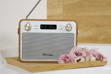 Ретро Bluetooth кухонное радио портативное Manta CAPRI RDI915X перезаряжаемая батарея SD