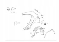 фото thumb №1, Крыло задняя правый левый mercedes gla x156