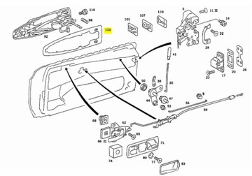 Комплект прокладок Mercedes W126 C126 Coupe 29 шт.
