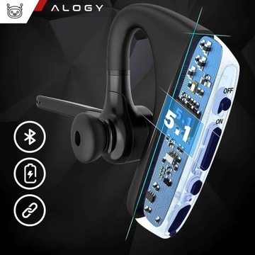 НАУШНИКИ BLUETOOTH 5.1 ГАРНИТУРА ДВА ТЕЛЕФОНА + ЧЕХОЛ