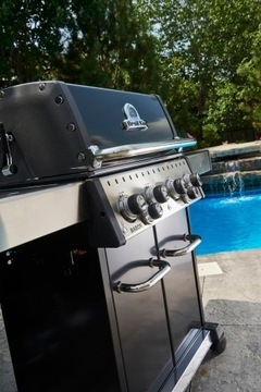 ГАЗОВЫЙ ГРИЛЬ BROIL KING BARON 490 IR ЧЕРНЫЙ СЕРЕБРЯНЫЙ 4 ВЕРТОВЫЕ ГОРЕЛКИ БЕСПЛАТНО
