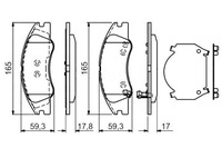 фото thumb №1, Bosch комплект тормозных колодок ham. перед kia cerato 1.5d-2