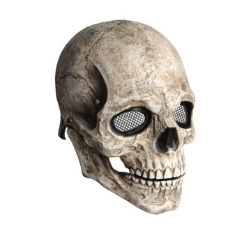 Halloweenowa ruchoma maska czaszki szczęki