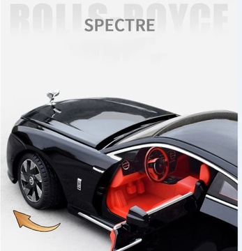 1:24 Rolls-Royce Spectre, модель автомобиля из сплава, литая игрушка, металлический звук, литой под давлением