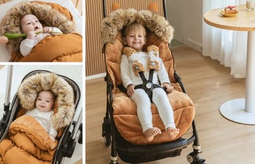 СПАЛЬНЫЙ МЕШОК ДЛЯ САНОК TEDDY GROW UP, РЕГУЛИРУЕМЫЙ ДЛЯ МЛАДЕНЦЕВ ЗИМОЙ 4в1